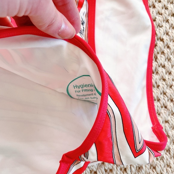 Michael Kors Women's Red Racerback One-Piece Swimsuit, Size 8 NWT - Picture 6 of 9